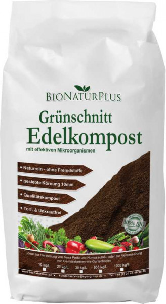 Edelkompost - naturrein, gesiebt 30kg/ca.30Liter